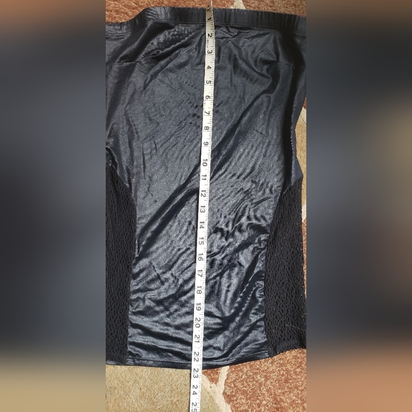 Ladies Black Sexy Strapless Tube SLD Collection Sexy Nylon/Mesh Dress Size M / L - Picture 14 of 14